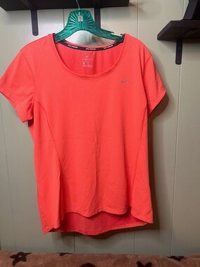 Nike Women's Short Sleeve Tee in Bright Coral